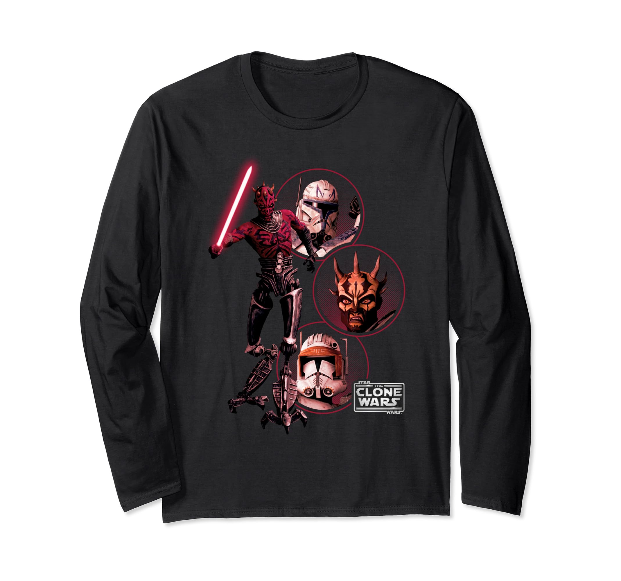 Star Wars: Clone Wars Dark Side Group Shot Long Sleeve T-Shirt