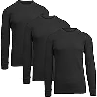 Galaxy by Harvic Men's Long Sleeve Waffle Thermal Shirt 6-Pack