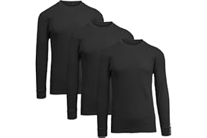 Galaxy by Harvic Men's Long Sleeve Waffle Thermal Shirt 3-Pack