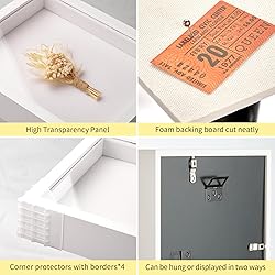 MUXIUNT 8×8 Shadow Box Picture Frame Display Cases