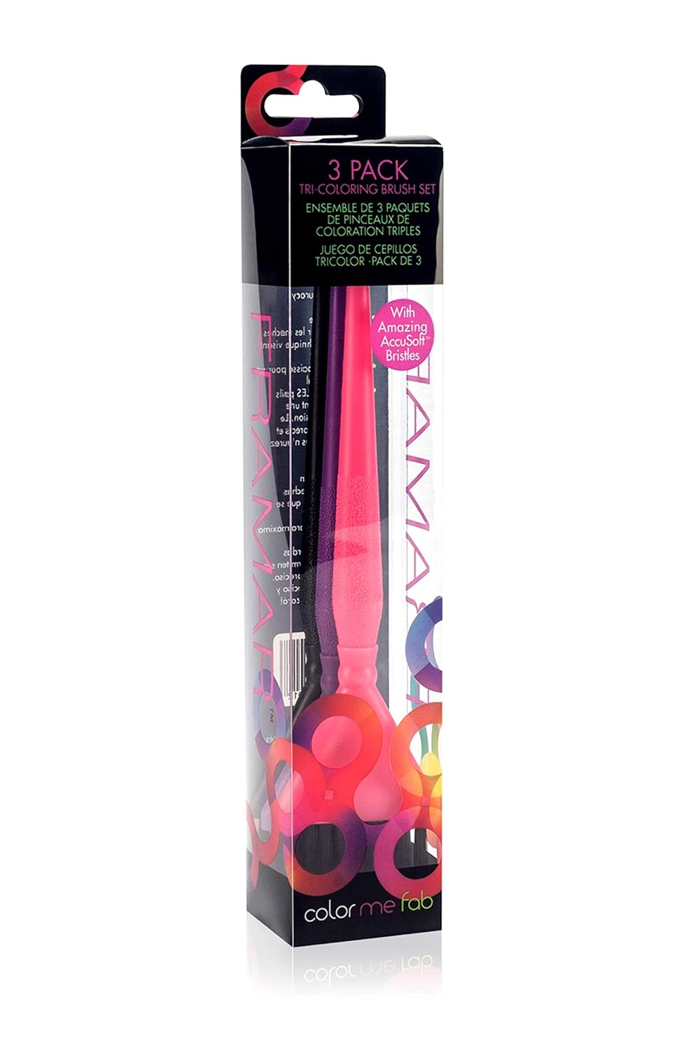 Framar Triple Threat Set Hair Color Brush Set - Hair Coloring Brush, Hair Dye Brush - 3 Pack : Beauty
