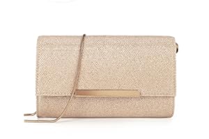 AFKOMST Summer Clutch Purses for Women 2024 Formal Crossbody Evening Bag and Wristlet Handbags with Chain Strap