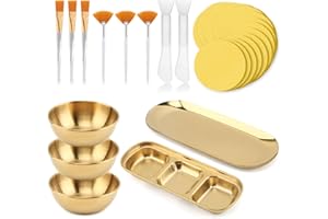 25 Pcs Esthetician Supplies, Stainless Steel Facial Bowls, Mask Applicator Tool, Professional Facial Supplies Set for Estheti