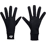 Compression Lightweight Sport Running Gloves Liner Gloves- Black - Men & Women