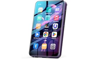 Fanvace 80GB MP3 Player with Bluetooth WiFi, Spotify MP3 MP4 Player with 4" Touchscreen and Speaker, Android MP3 Music Players with Spotify Kids, Audible, Amazon Music, Play Store (Purple)