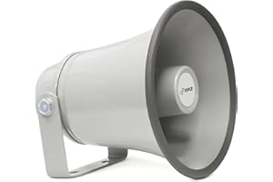 Pyle PA Horn Speaker, All Weather 6.3” Public Address Speaker, 8 Ohm, 25W Peak Power – Mounting Bracket & Hardware Included