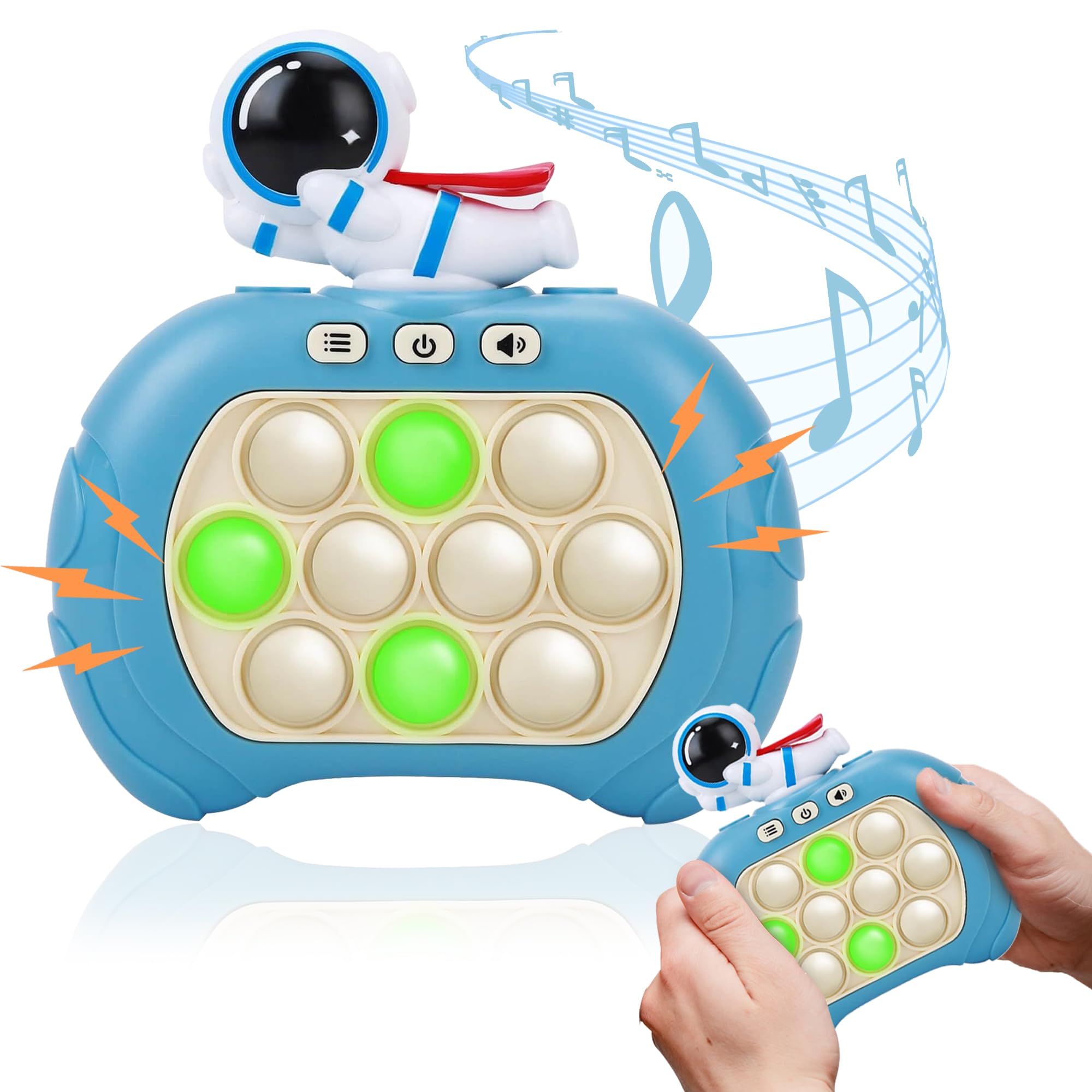 Photo 1 of KORE KARE Pop It Game Light Up Fidget Toy for Kids and Adults, Handheld, Quick Push Pop Game for Cognitive Skills Development, Excellent Audio Quality & Button Control Fast Push Game (Pink Unicorn)