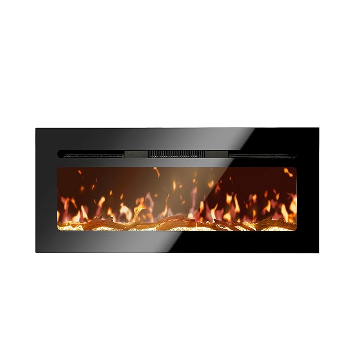Buy BizHomart 40 Electric Fireplace, Recessed & Wall Mounted Electrical
