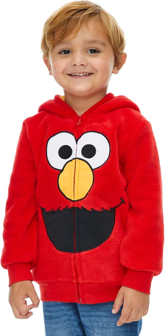 Amazon Co Jp セサミストリート クッキーモンスター フリース ジップアップパーカー 服 ファッション小物