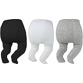 Zando 3Pack Newborn Baby Girls Tights Infant Cable Knit Winter Cotton Warm Footed Tights Leggings Stockings Pantyhose 0-4T