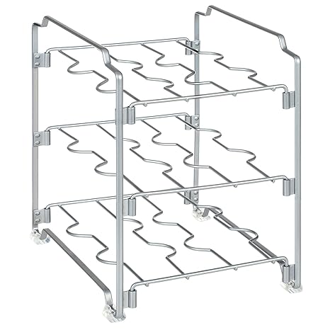 Amazon Com Songmics Kitchen Wrap Organizer Rack 3 Tier Storage