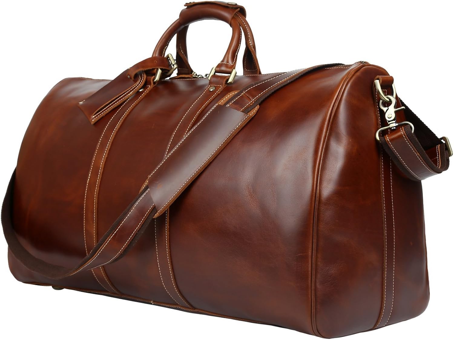 mens leather carry on duffel bags