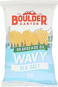 Boulder Canyon Wavy Classic Sea Salt Potato Chips, 5.5 Oz
