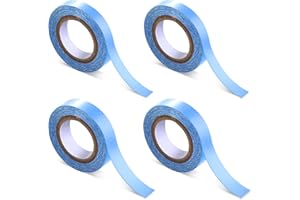 Sacubee 4 Rolls Lace Front Wig Tape Waterproof Strong Adhesive Double Sided Lace Wigs Tape Lace Front Support Tapes Hairpiece Tapes Double Sided Strip Toupee Tapes for Wig Hair Extension