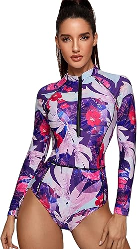 shein purple bathing suit