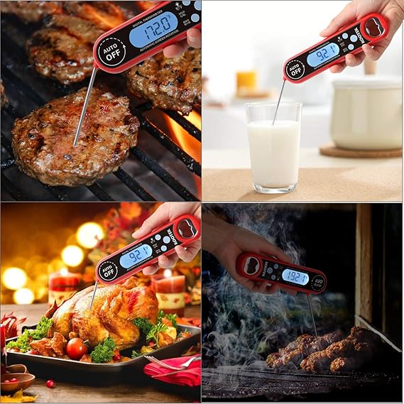 Compra Kootek Termómetro digital de carne de lectura instantánea ...