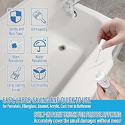 Specialty Tub and Tile Paint, High-Gloss White Tub