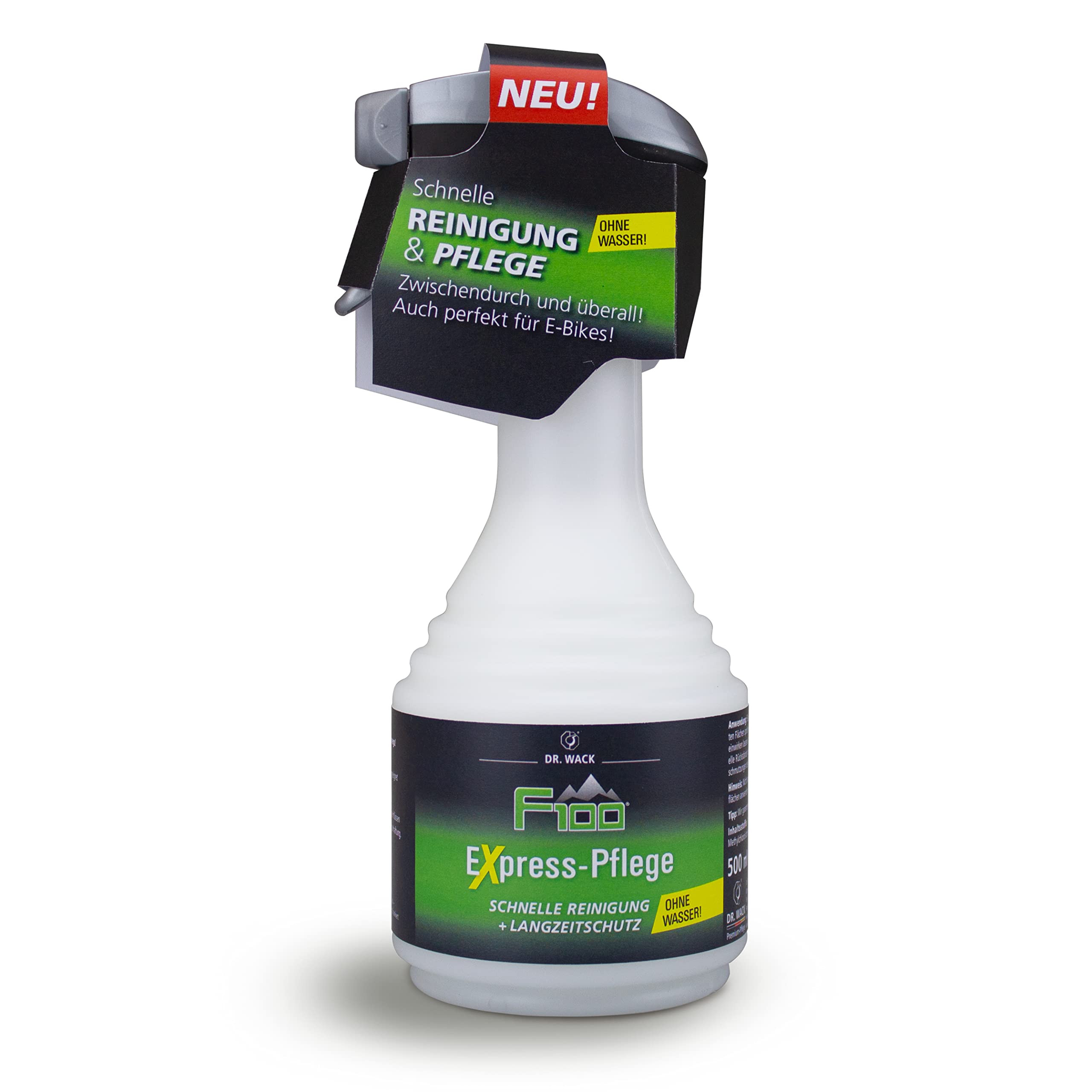Dr. Wack - F100 Express Care 500 ml I Premium Cleaning & Care for the Complete Bike I Cleaning Without Water I Bike Care - Made in Germany
