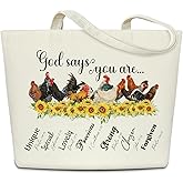 CIAEXRN Canvas Tote Bag For Women, Gifts For Birthday Holiday, Aesthetic Reusable Grocery Bag, Birthday Gift For Mom Friends