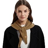 ACUSHLA 100% Merino Wool Triangle Scarf for Women Winter Neck Gaiter Warmer Knit Hooded Scarf Soft Warm Neck Wrap