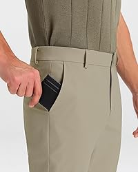 SNOWTEN Mens Golf Pants Classic Fit Stretch Work