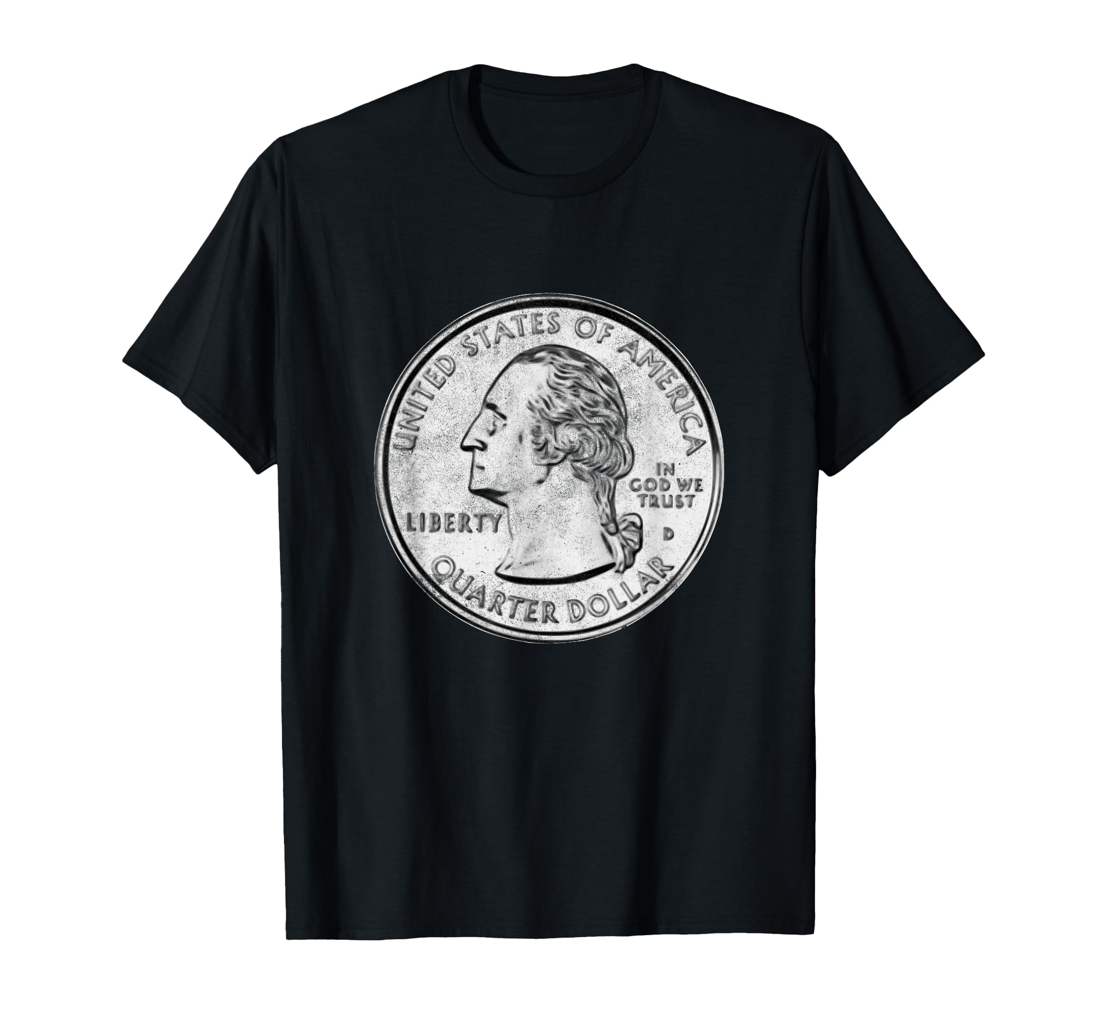 USA Quarter Dollar Design T-shirt Coin Collectors Gifts Tees T-Shirt