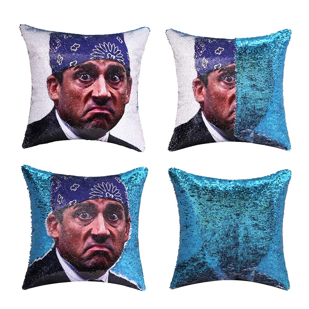 office sequin pillow