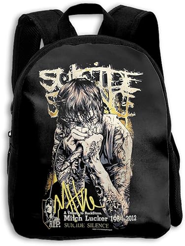 Amazon Mitch Lucker The Band Suicide Silence ミッチリュッカーバンド自殺沈黙 子供リュック キッズデイパック バックパック バック リュックサック リュック カバン バック 折りたたみ レディース 多機能 お祝い 入園グッズ 通園バッグ 小学校 入学祝い 遠足に最適