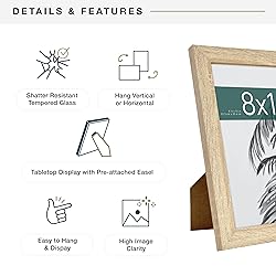MCS Studio Gallery 8x10 Picture Frame Natural