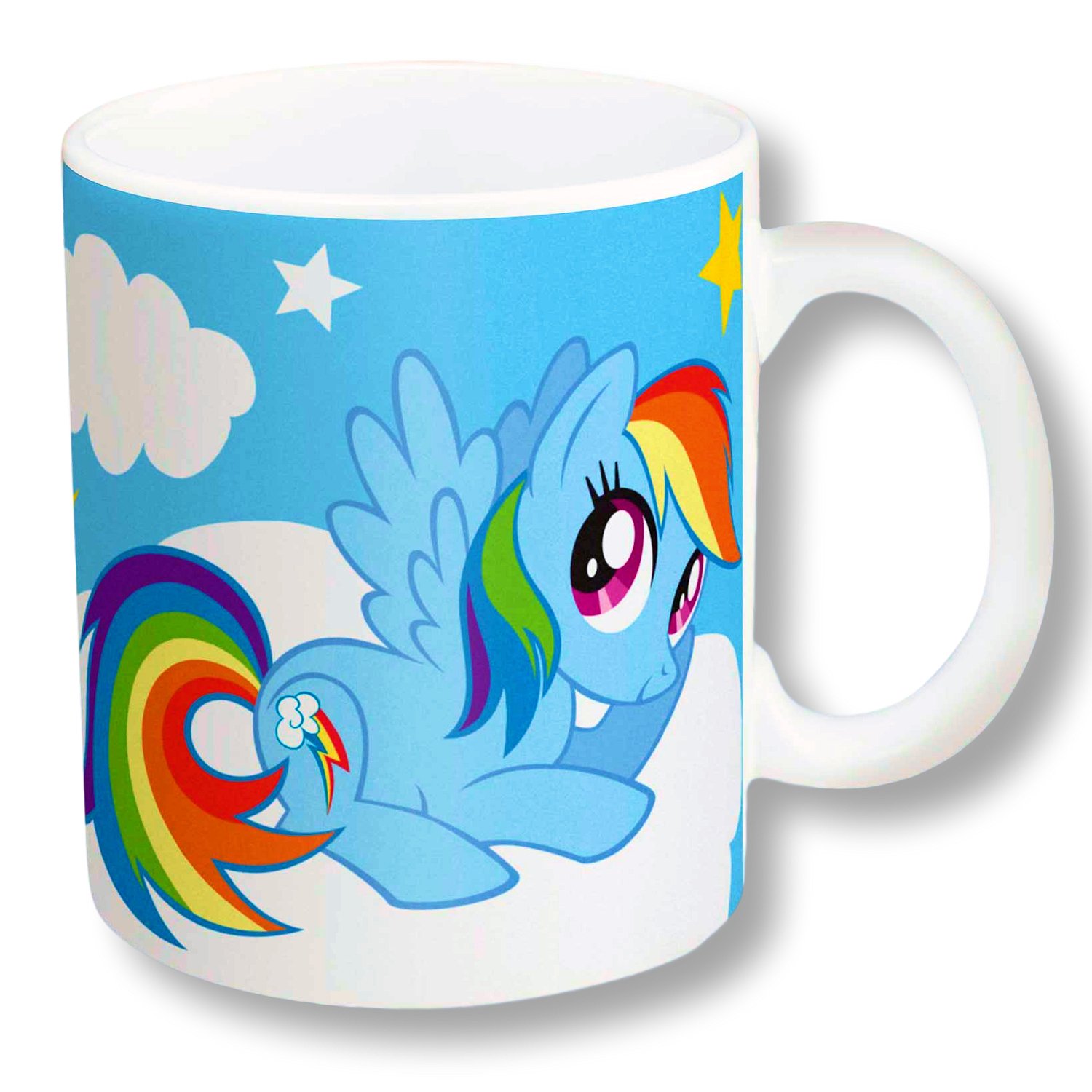 Zak Designs Character Ceramic Mug 11.5 OZ (Rainbow Dash My Little Pony)