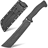 Gtkii GTK1 Fixed Blade Knife DC53 Steel Blade Nylon Fiberglass Handle Full Tang EDC Tool Knifes for Outdoor Camping Survival Adventure Bushcraft(Pattern blade)