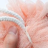 Omenluck 3Pcs Shower Bath Loofah Balls Mesh Exfoliating Body Scrubber Mixed view 2