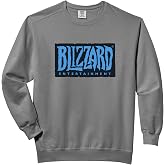 Blizzard Entertainment Official Blue Logo Comfort Colors Adult Sweatshirt
