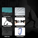 Rhino Valley Climbing Chalk Bag, No Leak Drawstring, Adjustable Belt, Carabiner view 3