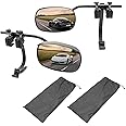 Universal Clip on Towing Mirrors Extensions for Towing, Side Mirror Extenders for Towing with RainProof, Convex Rearview Mirr