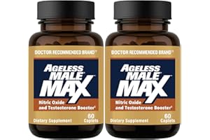 Ageless Male Max Total Testosterone Booster Supplement for Men, 120 Caplets
