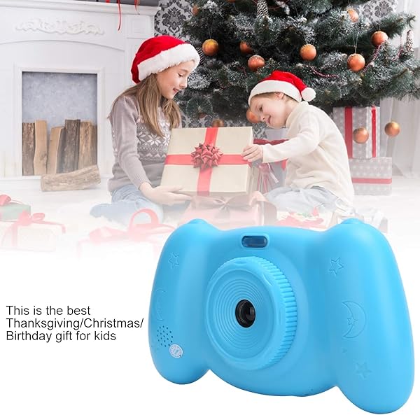 BOTEGRA Children Video Camera Video Recording Digital Video Camera Delayed Photos Playback for Thanksgiving for Birthday for Christmas for Kidsblue