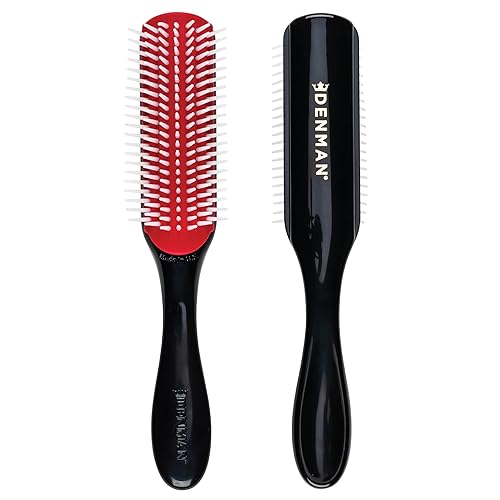 Denman Curly Hair Brush D3 (Black Red) Row Styling Brush for  Detangling, Separating, Shaping and Defining Curls For Women and Men in  Bahrain