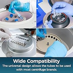 100Pack 15ml Centrifuge Tubes with Screw
