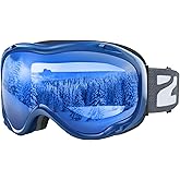 ZIONOR Lagopus B1 Ski Goggles OTG Anti fog Snow Goggles UV Protection Snowboard Goggles for Men Women Adult Youth
