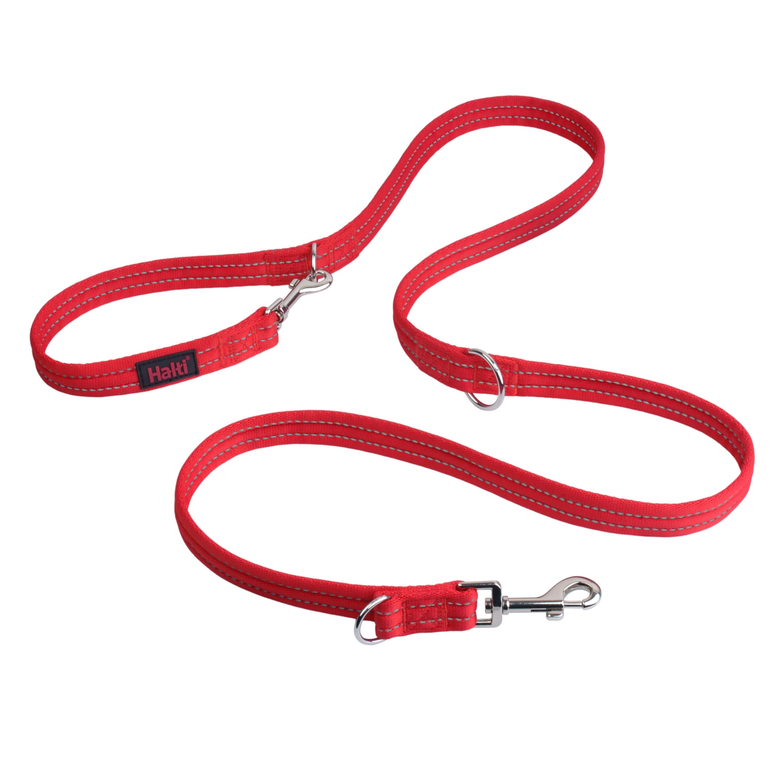 Halti Training Lead - Professional No-Pull Double-Ended Dog Lead, Lightweight, Soft & Durable, Ideal for Obedience Training & Everyday Walks with Dogs and Puppies (Size Small, Red, 2m)