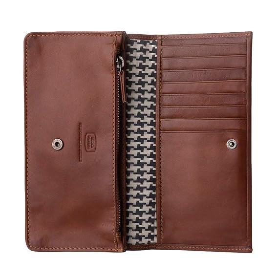 Antica Toscana Damenbrieftasche aus echtem italienischem Leder, mit