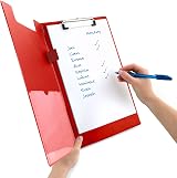 Rapesco VFDCB0R3 Foldover Clipboard with Pocket A4+ Red view 2