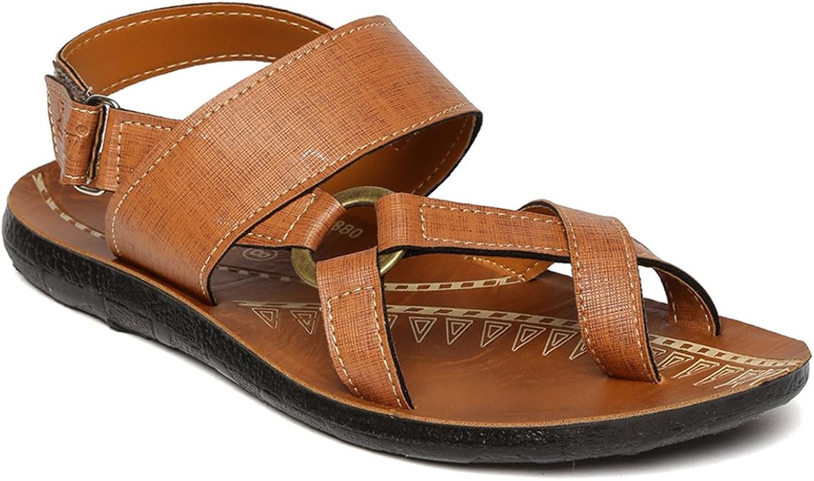 Buy PARAGON Men's Tan Outdoor Sandals 10 UK (44.5 EU