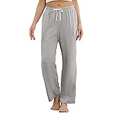 HEARTNICE Womens Cotton Pajama Pants Lightweight Soft Lounge Sleep Bottoms with Pockets