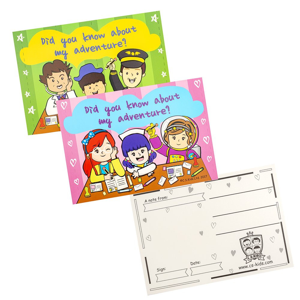 C.S. Kids Positive Reward Postcards For School | KS2 Smart Kids' School Praise Postcards (Pack of 20)