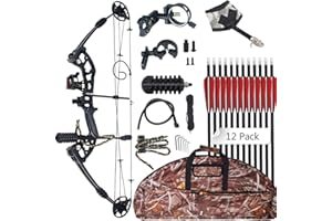 Topbows Compound Bow 30-55lbs 24"-29.5" Archery Hunting Equipment Max Speed 310fps with Accessories Right Handed