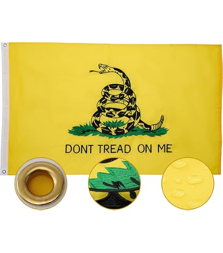 Bandiera Gadsden Don't Tread On Me 3x5 FT – Trade Winds, Per Esterno, Stampata - Foto 1
