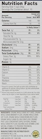 Amazon Com Arrowhead Mills Organic Cereal Amaranth Flakes 12 Oz