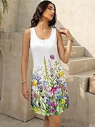 LUXVEER Womens Summer Boho Dresses 2025 Casual